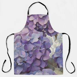 Elegante, staubige, lila Hydrangeas Schürze