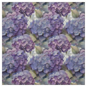 Elegante, staubige, lila Hydrangeas Stoff (Muster)