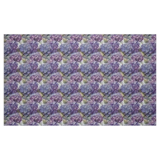 Elegante, staubige, lila Hydrangeas Stoff (Fat Quarter (45,7 x 55,9 cm))