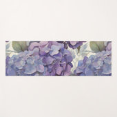 Elegante, staubige, lila Hydrangeas Yogamatte (Vorderseite (Horizontal))