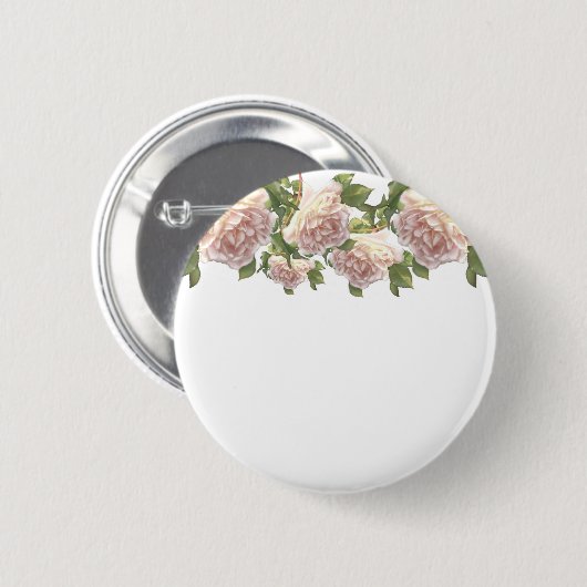 Elegante, staubige, orange Rose Button (Vorne & Hinten)