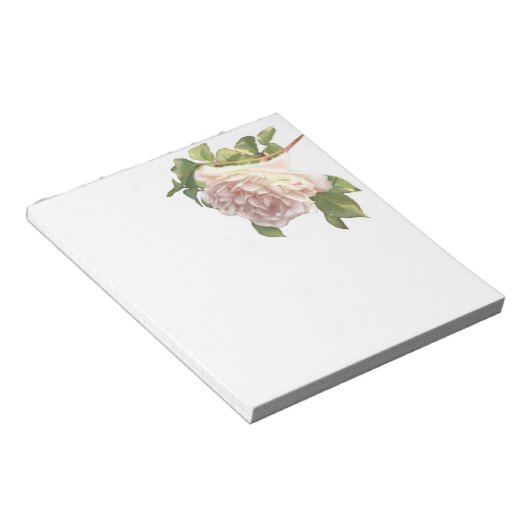 Elegante, staubige, orange Rose Notizblock (angewinkelt)