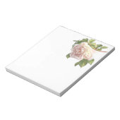 Elegante, staubige, orange Rose Notizblock (Rotiert)