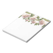 Elegante, staubige, orange Rose Notizblock (Rotiert)