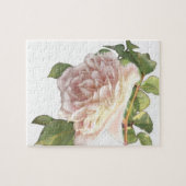 Elegante, staubige, orange Rose Puzzle (Horizontal)