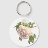 Elegante, staubige, orange Rose Schlüsselanhänger (Vorderseite)