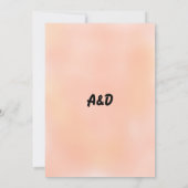 Elegante staubige Rose weiße Blume Blumenstrauß We Einladung (Rückseite)