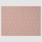 Elegante Staubrose Einfache Blume Seidenpapier (Vorderseite)