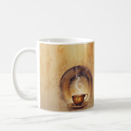 Elegante Steaming Teacup Tasse (Links)