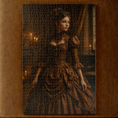 Elegante Steampunk Viktorianisch Lady in Brown Puzzle