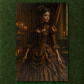 Elegante Steampunk Viktorianisch Lady in Brown Puzzle
