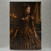 Elegante Steampunk Viktorianisch Lady in Brown Puzzle