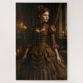Elegante Steampunk Viktorianisch Lady in Brown Puzzle (Vertikal)