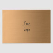 Elegante Steigung golden mit kundenspezifischem Seidenpapier (Vorderseite)