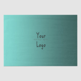 Elegante Steigungs-aquamarines Grün mit Seidenpapier