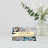 Elegante Steinmütze Visitenkarte (Stehend Vorderseite)