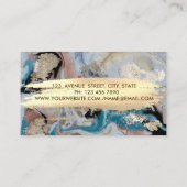 Elegante Steinmütze Visitenkarte (Rückseite)