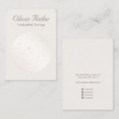 Elegante Sterne Astrologie Nekklace Display Visitenkarte (Vorne/Hinten)