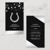Elegante Sterne Confetti Imitate Visitenkarte (Vorne/Hinten)