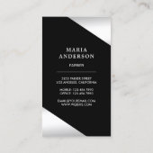 Elegante Sterne Confetti Imitate Visitenkarte (Rückseite)