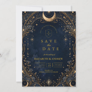 Elegante Sternennächte Himmlische Hochzeit Save The Date
