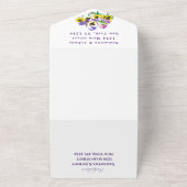 Elegante Stiefmütterchen Blumenzwiebeln All In One Einladung (Außenbereich)