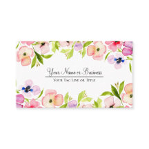 Elegante Stiefmütterchen Wasserfarben Feminine QR-