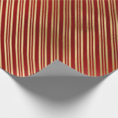 Elegante Stilelemente aus Rot und Gold Geschenkpapier (Ecke)