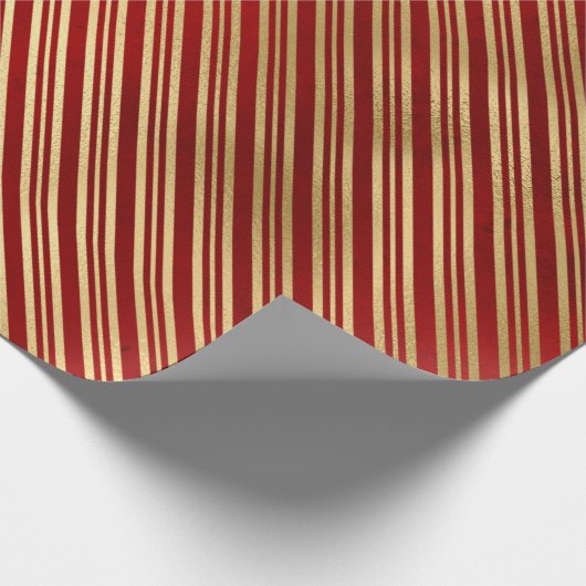 Elegante Stilelemente aus Rot und Gold Geschenkpapier (Ecke)