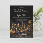 Elegante Stilettoschuhe mit Blumenmuster Brautpart Einladung (Stehend Vorderseite)