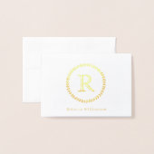 Elegante Stilftige, moderne Rustikale Kleider Mono Folienkarte (Vorderseite mit Umschlag)