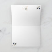 Elegante Stille Nacht Weihnachtskarte Feiertagskarte (Innenseite)