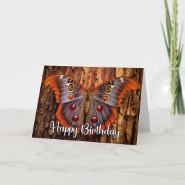 Elegante Stille und Schmetterling Art Happy Birthd Karte