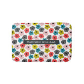 Elegante stilvolle Blume Minimalistisch Bath Mat Badematte (Vorderseite)