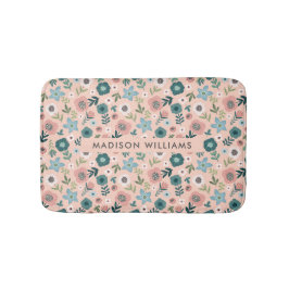 Elegante stilvolle Blume Minimalistisch Bath Mat Badematte