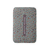 Elegante stilvolle Blume Minimalistisch Bath Mat Badematte (Vorderseite Vertikal)