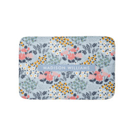 Elegante stilvolle Blume Minimalistisch Bath Mat Badematte