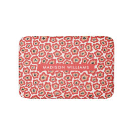 Elegante stilvolle Blume Minimalistisch Bath Mat Badematte