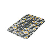 Elegante stilvolle Blume Minimalistisch Bath Mat Badematte (Schrägansicht)