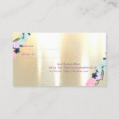 Elegante, stilvolle Blume-Referenzkarte Empfehlungskarte (Rückseite)