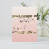 Elegante stilvolle Blumenkarte Einladung (Stehend Vorderseite)