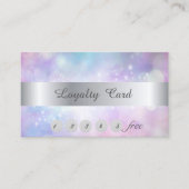 Elegante Stilvolle Bokeh Loyalty Card Treuekarte (Vorderseite)