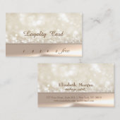 Elegante Stilvolle Bokeh Loyalty Card Treuekarte (Vorne/Hinten)
