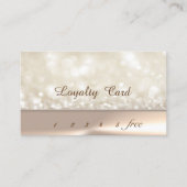 Elegante Stilvolle Bokeh Loyalty Card Treuekarte (Vorderseite)