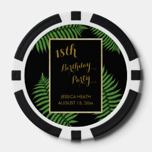Elegante, stilvolle Bracken 18. Geburtstag Pokerchips