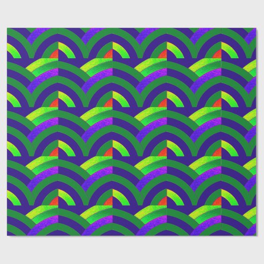 elegante, stilvolle Chevrons Geschenkpapier (Flach)