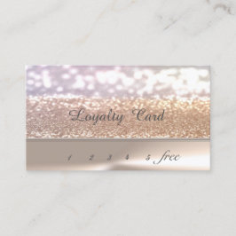 Elegante stilvolle Chic,Glittery Bokeh Loyalty Car Treuekarte