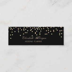 Elegante stilvolle Chic Imitate Gold-Diamonds Mini Visitenkarte