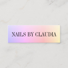 Elegante, stilvolle Chick-holografische Nägel Mini Visitenkarte