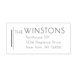 Elegante stilvolle Classic Rich Luxury Rücksendead Permastempel